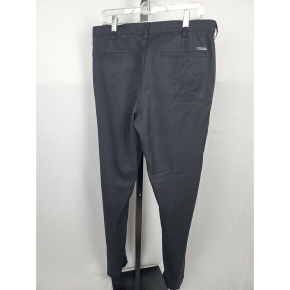 IZOD Golf Mens Pants Size 34x32 Black 100% Polyester - Picture 3 of 7